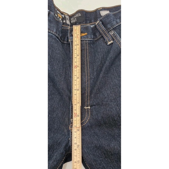 ARIAT REBAR M4 RELAXED DURASTRETCH BOOT JEANS MENS SIZE 34 X 32 KNIFE POCKET EUC - Picture 12 of 14